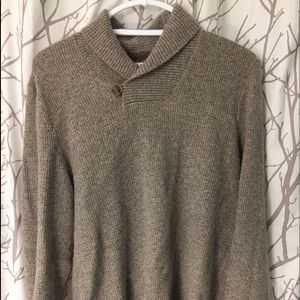 Men’s shawl neck sweater. Worn once